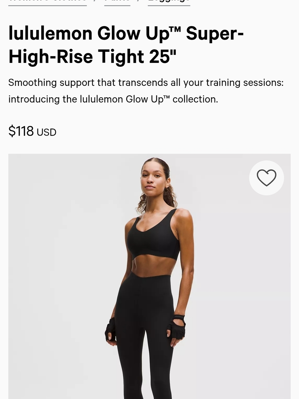 lululemon black activewear leggings